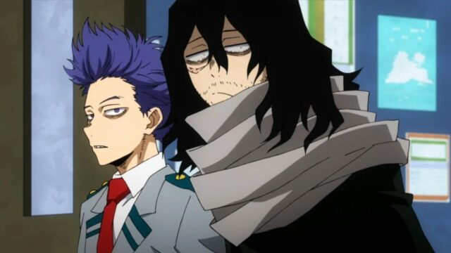 Do que é feito o lenço de Shōta Aizawa? Como isso é chamado?