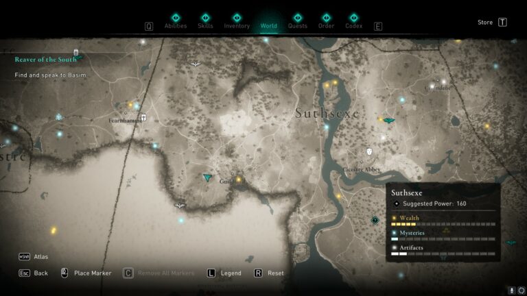 AC Valhalla: todas las ubicaciones, pistas y soluciones del mapa del tesoro