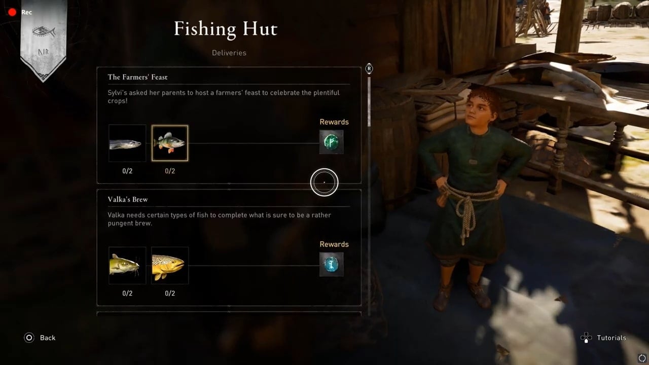 Big Shad and Mackerel Fishing Location in AC Valhalla