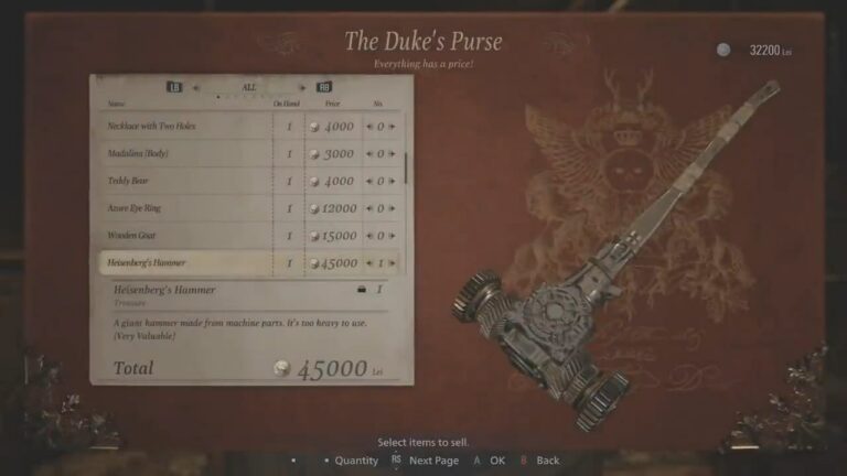 Make Dimitrescu’s Necklace & More Treasures in Resident Evil Village