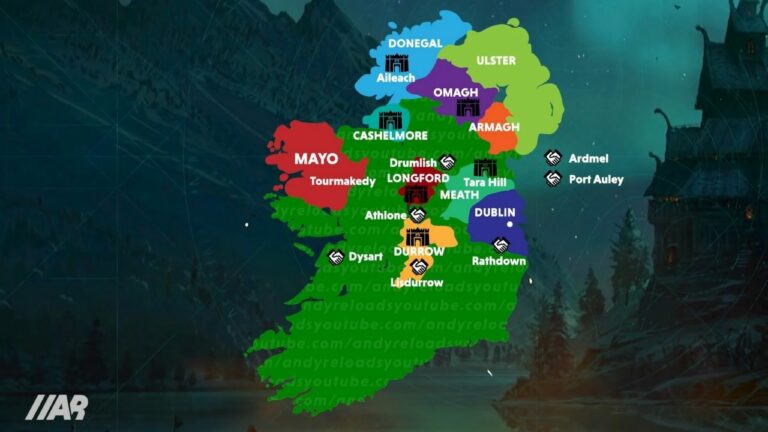 AC Valhalla Wrath of the Druids: Entdecken Sie die Standorte und die Karte von New Ireland