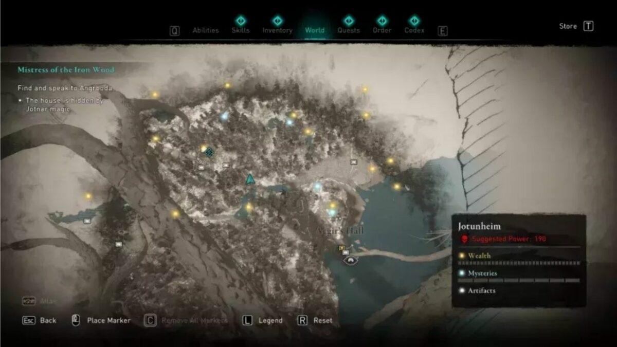 AC Valhalla Mistress of the Iron Wood How to Get the Roots