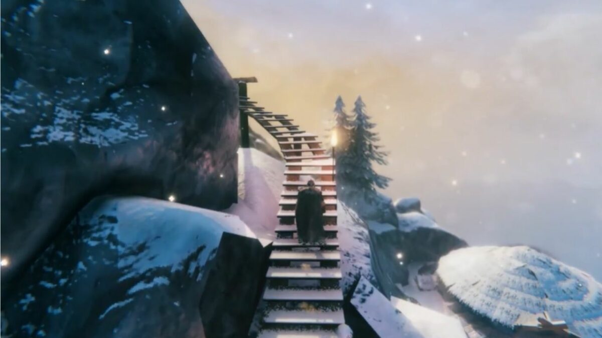 Valheim Player Builds Mountain Stairway That Goes to Dizzying Heights