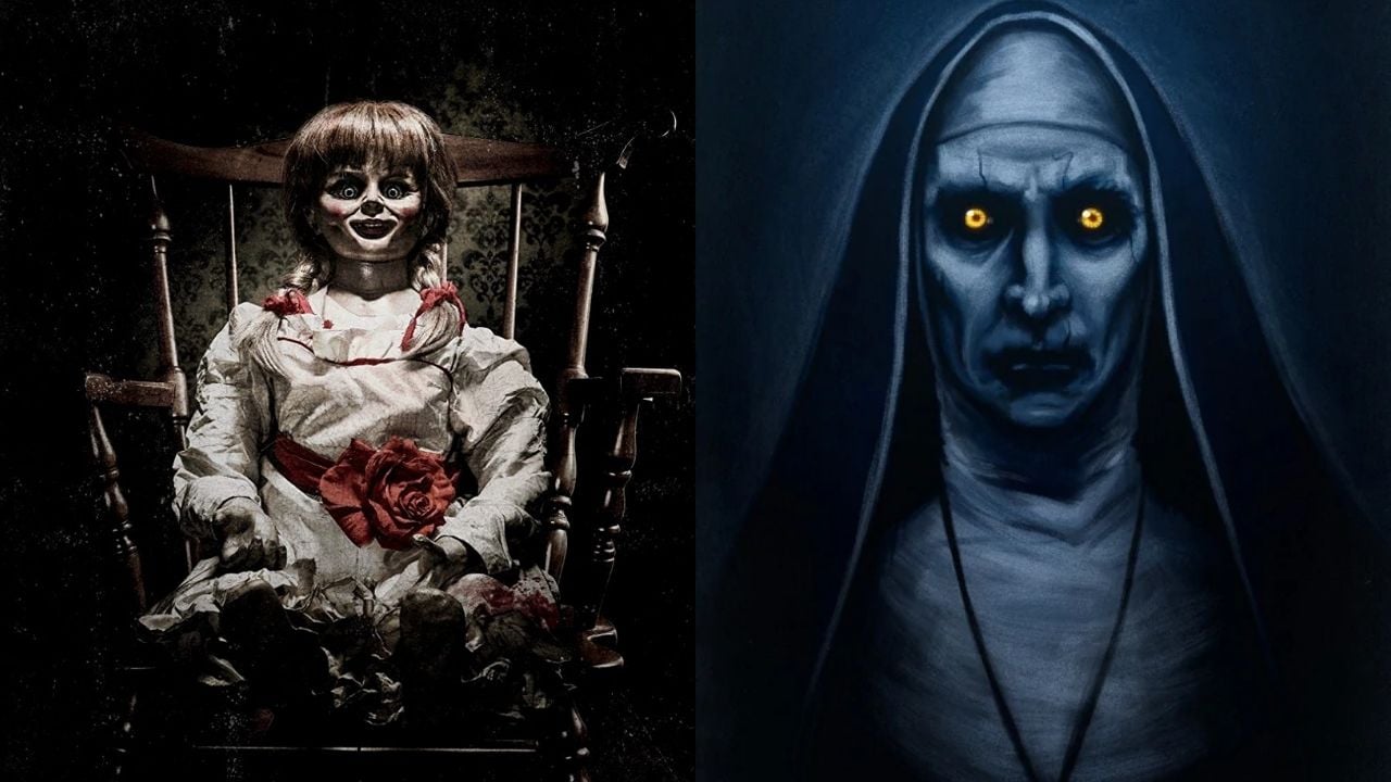 A conexão entre 'Annabelle' e a capa dos filmes 'Conjuring'