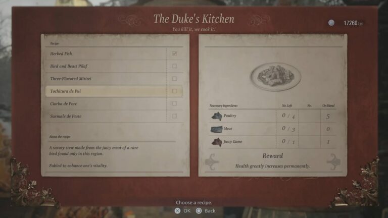 Guía de ubicación y recetas para carne de caza jugosa en Resident Evil Village