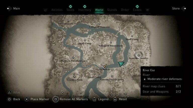 River Severn Map Clue with Location: River Raids Guide for AC Valhalla
