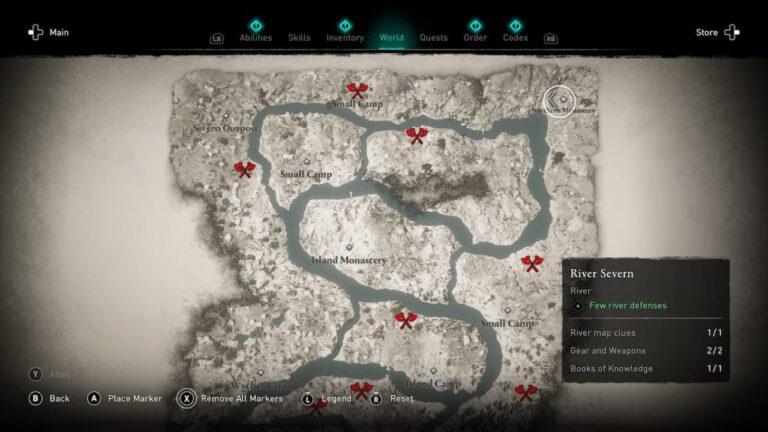 River Severn Map Clue with Location: River Raids Guide for AC Valhalla