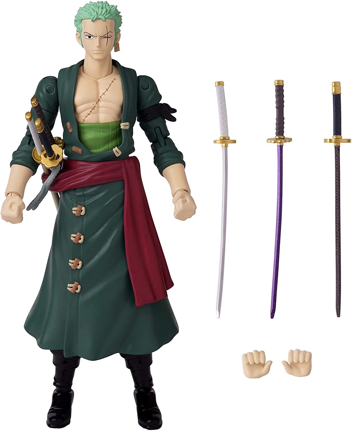 Details about   Anime Straw hat group Roronoa Zoro Battle Ver 23cm Figure Statue Toy in Box 