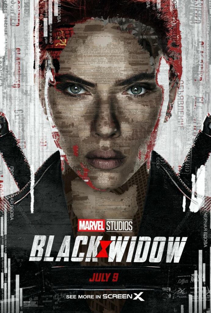 Nuevo póster de ScreenX destaca el pasado clasificado de Black Widow