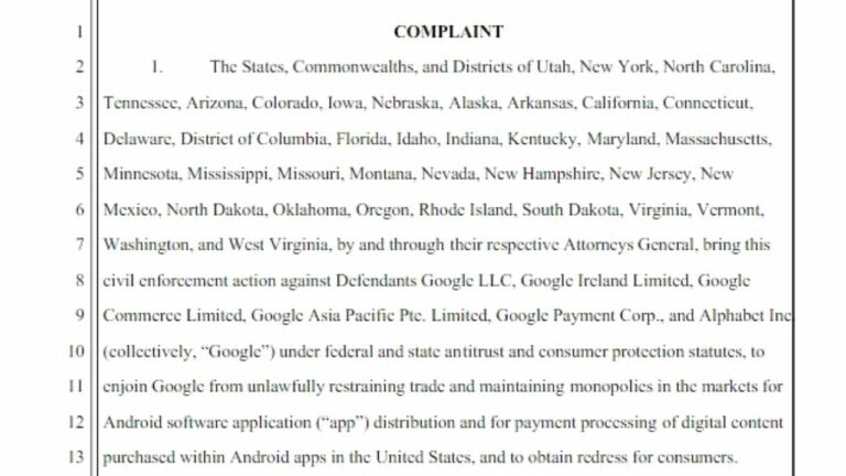 The Google Play App Store Being Sued By 36 American States