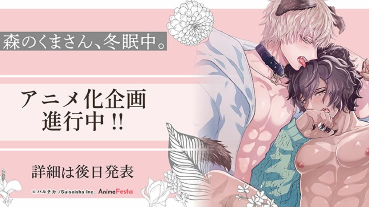 The Furry BL Manga By Haruchika, Mori no Kuma-san, Gets Passionate Anime!