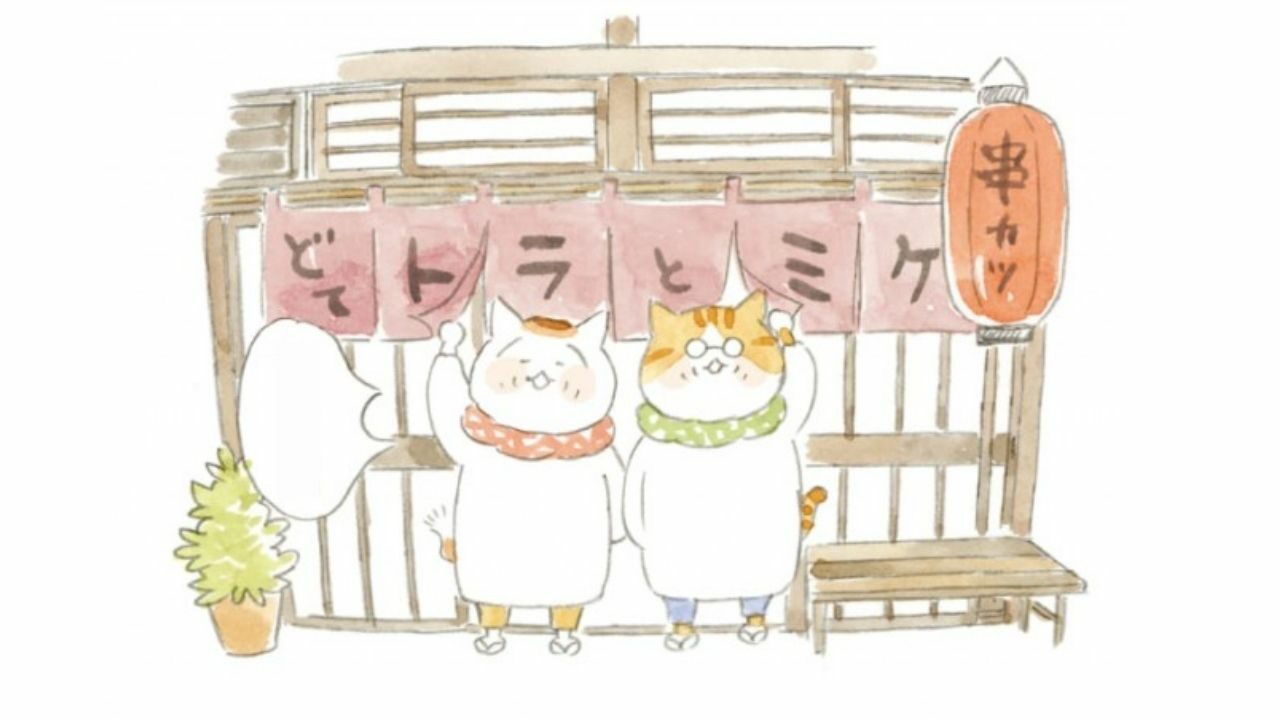Catch Felines Run An Eatery as Tora to Mike Short Anime estreia em agosto! cobrir