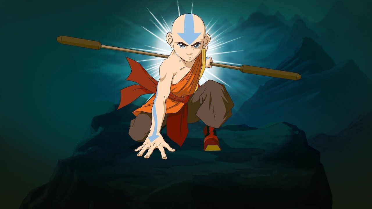 Avatar da Nickelodeon: Os Últimos Filmes do Mestre do Ar com capa de animação CGI