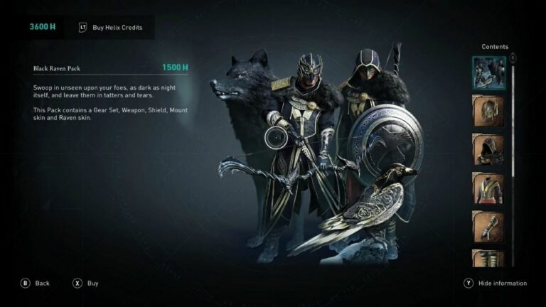 Black Raven Armor Set In Assassin's Creed Valhalla