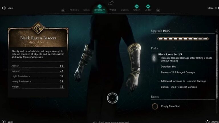 Intimidate The Enemies With Mythical Black Raven Armor In AC Valhalla