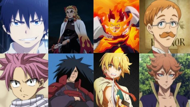 アニメの最強の火のユーザートップ15、ランク付け！