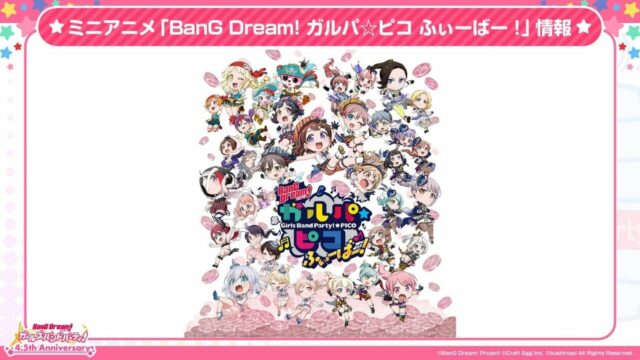BanG Dream! Girls Band Party! PICO Fever! October 2021 Release, Updates