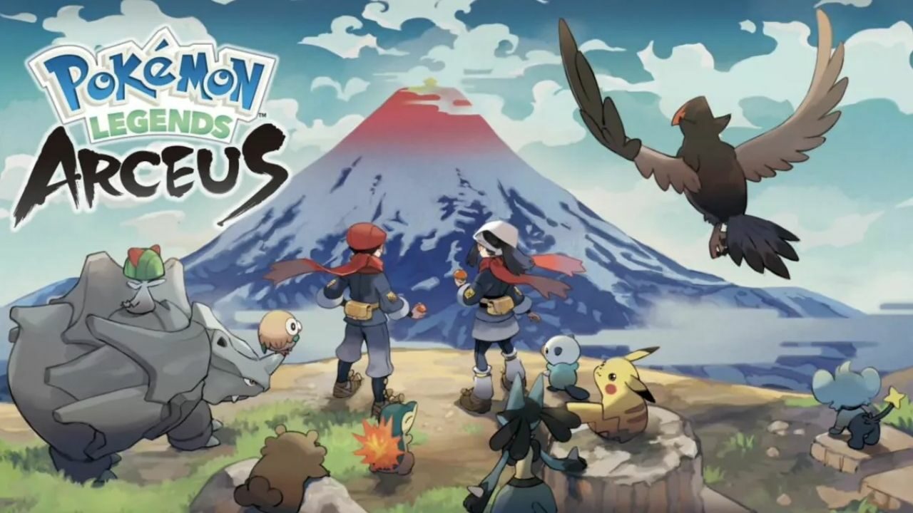 Pokemon Legends: Arceus-Spiel stellt im Cover von 2022 ein neues Axt-Pokémon vor