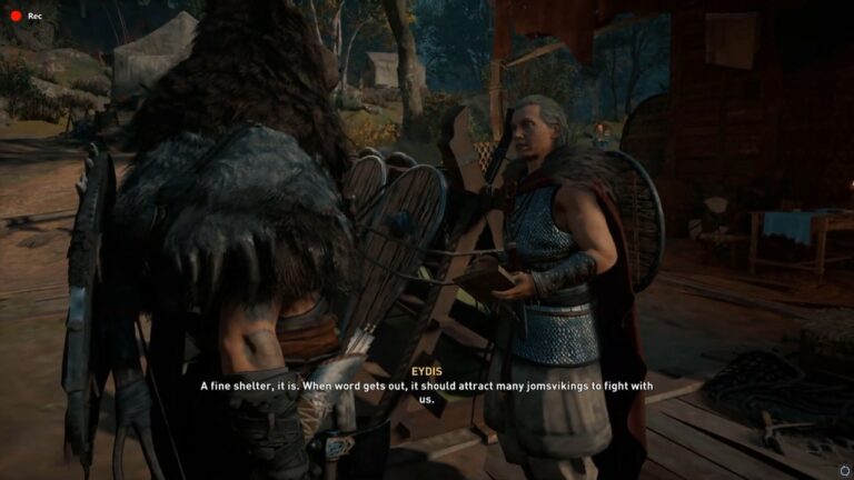 Recrutando Jomsvikings para incursões no rio em Assassin's Creed Valhalla