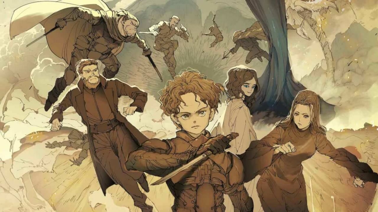 Ilustrador de The Promised Neverland dá ao filme Dune uma capa de mangá