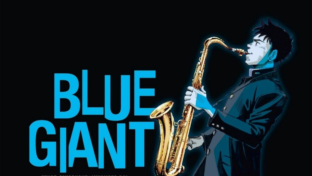 Filme de anime Blue Giant 2022 pronto para varrer Otakus com capa de jazz