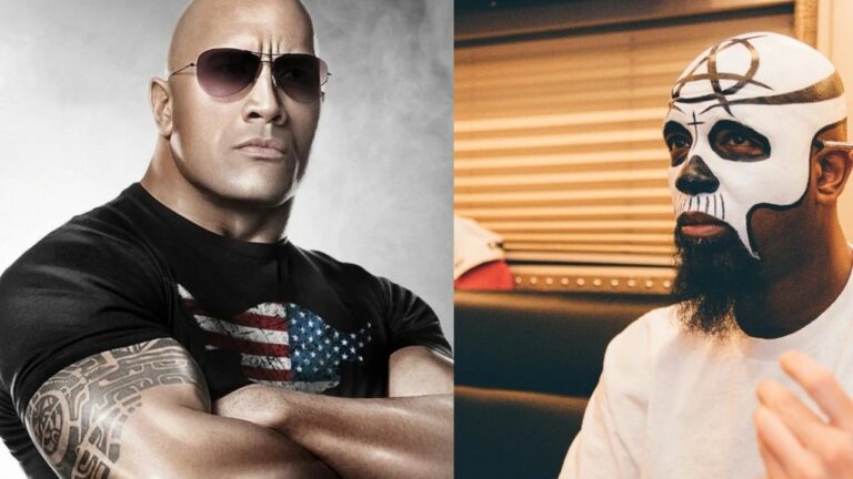 Dwayne Johnson heizt die Leute mit seinem „Face-off“-Debüt-Rap ein