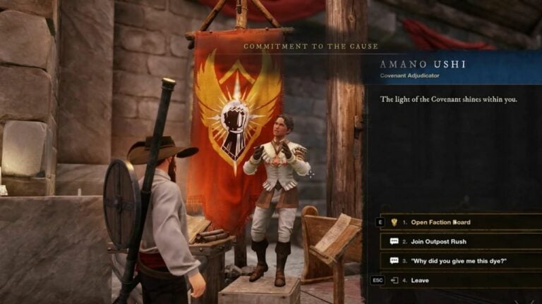 Switch Factions to Change Your Alliance in Amazon’s New World 