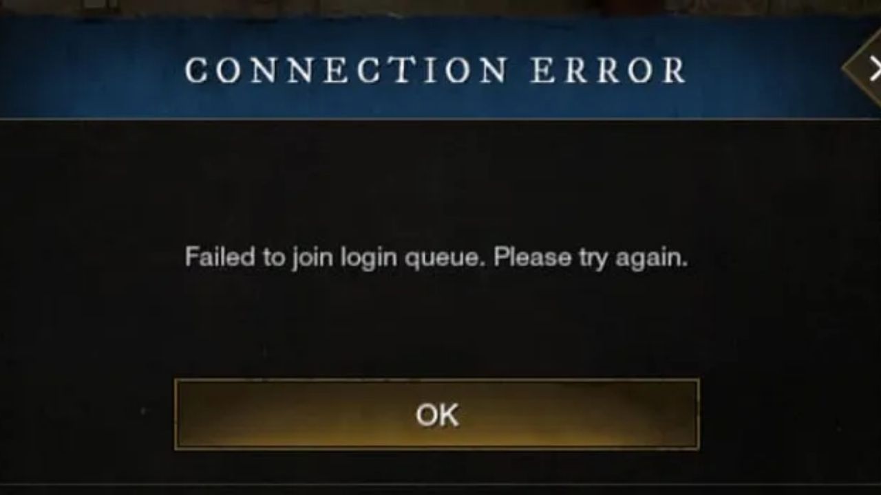 Fix for ‘Failed to Join Login Queue Connection Error’ in New World cover