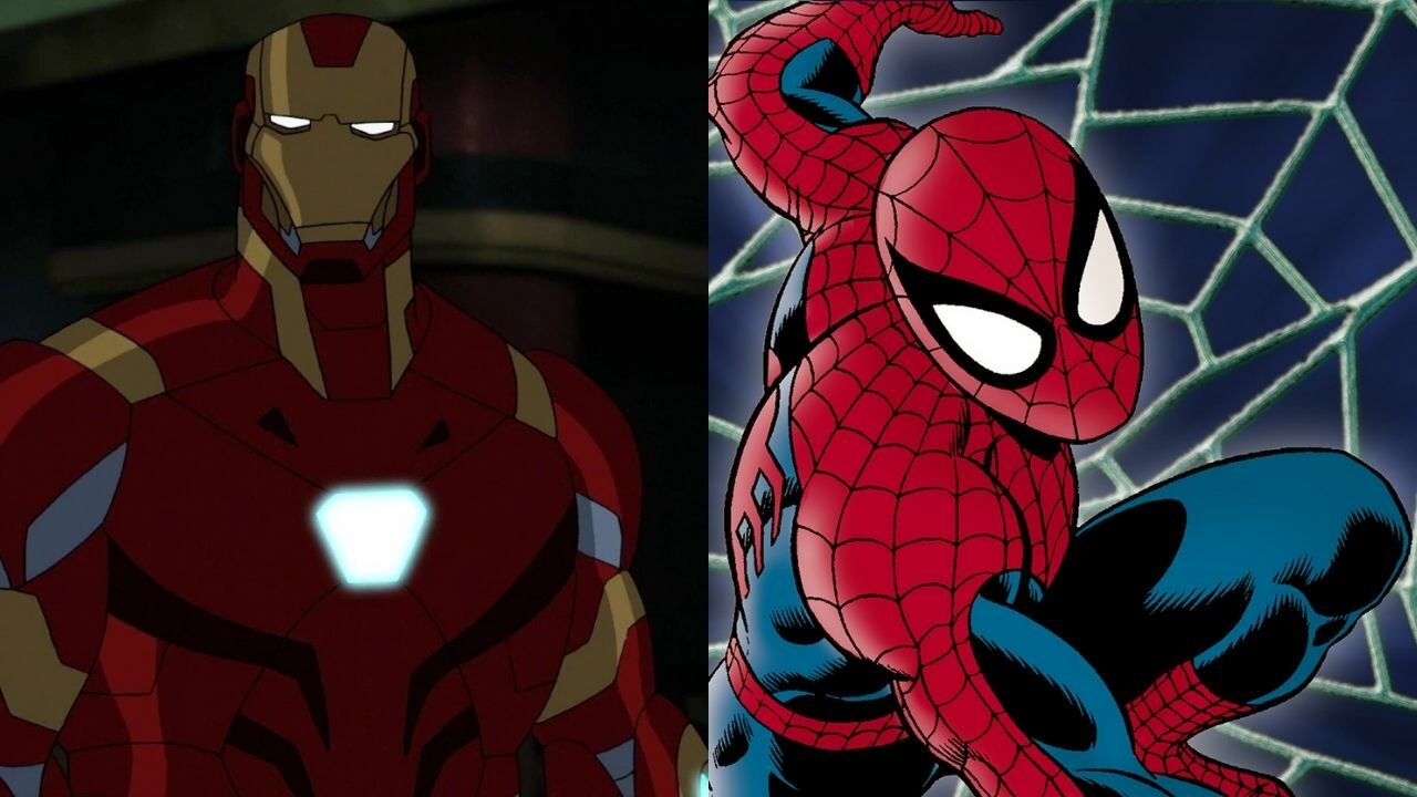 Viz Media×Marvel Collaboration Licenses Portada del manga Iron Man y Spider-Man Duo