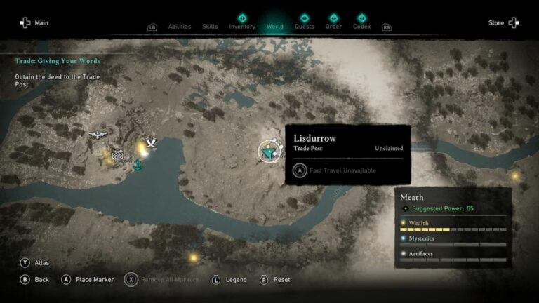 AC Valhalla Lisdurrow Trade Post Deed Location: Claiming Trade Post