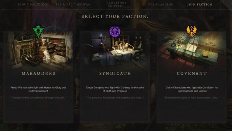 New World Location Guide: How To Find And Access Faction Shops? 