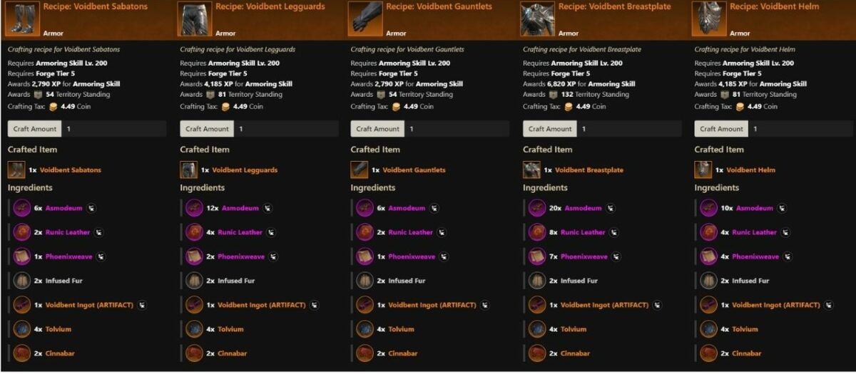 How to Craft Voidbent Armor in New World? Stats & More