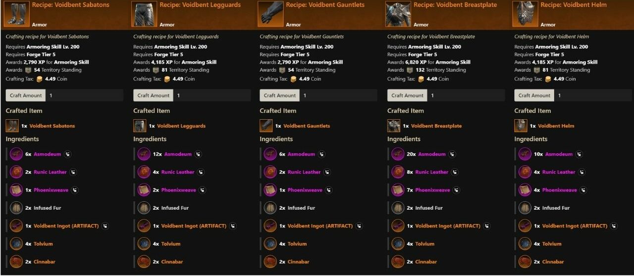 How to Craft Voidbent Armor in New World? Stats & More