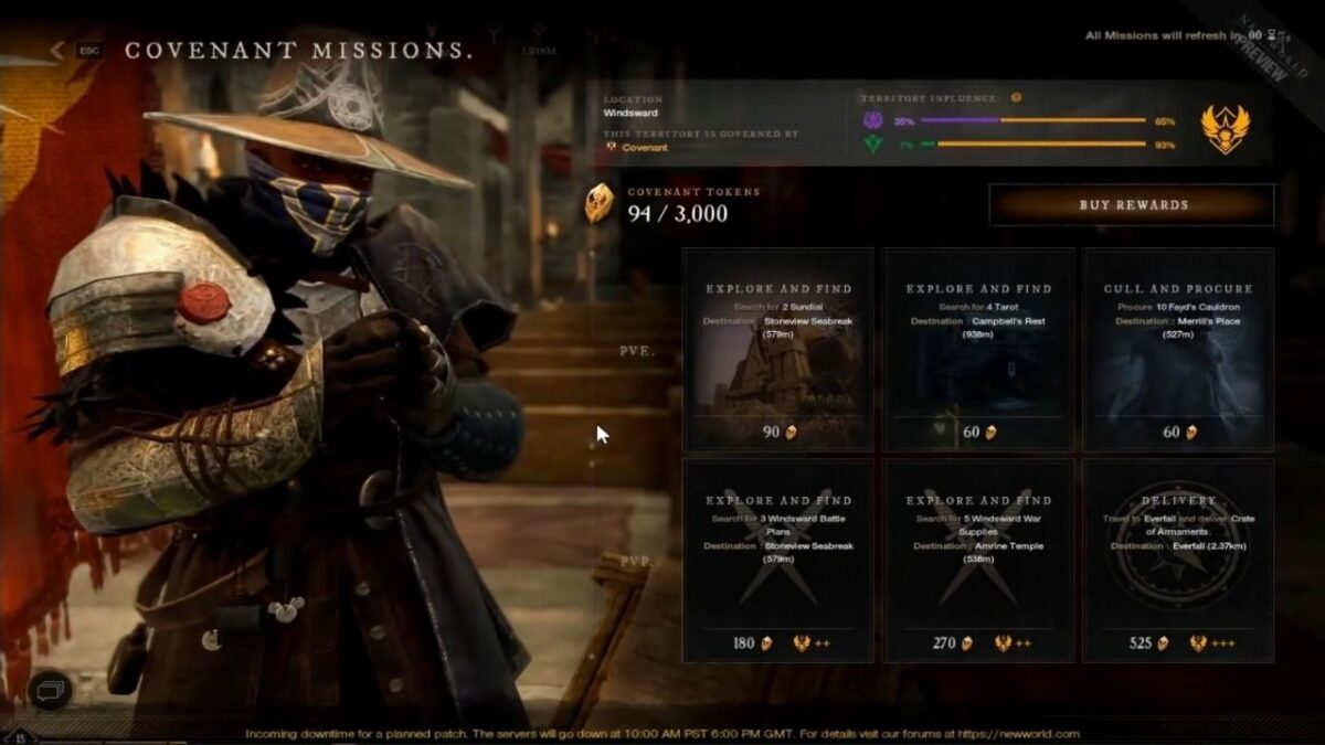 How to access Faction Shops in New World? Location Guide