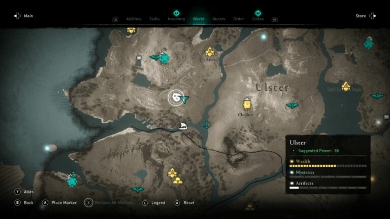 AC Valhalla: Localização dos artefatos de Ui Neill | Guia do Tesouro de Ui Neill