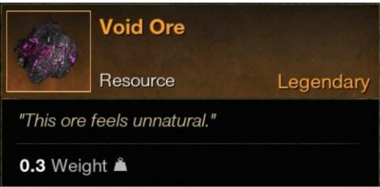 New World Mining Guide: How To Find And Use Void Ores?