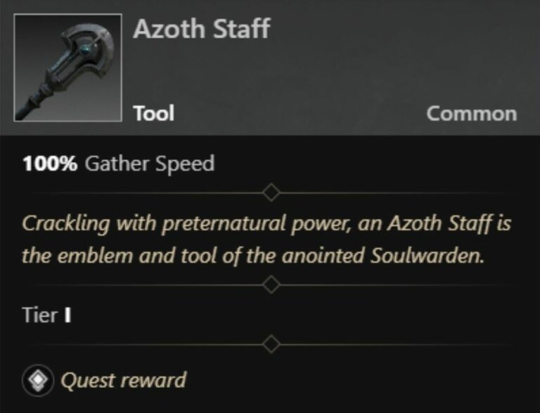 Obtaining Azoth Staff in New World! Quests, Upgrades, Uses and More