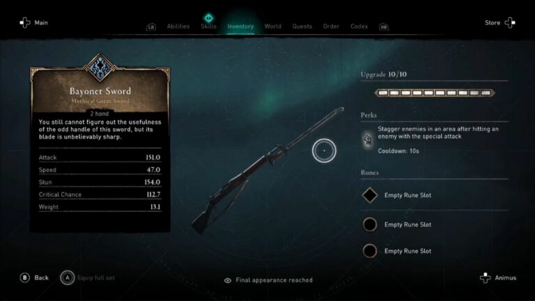 Assassin’s Creed Valhalla Guide: Obtaining the Bayonet Great Sword!