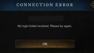 New World: No Login Ticket Received Error Fix! Server Crash Error