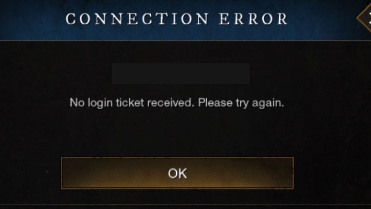 New World: No Login Ticket Received Error Fix! Server Crash Error cover