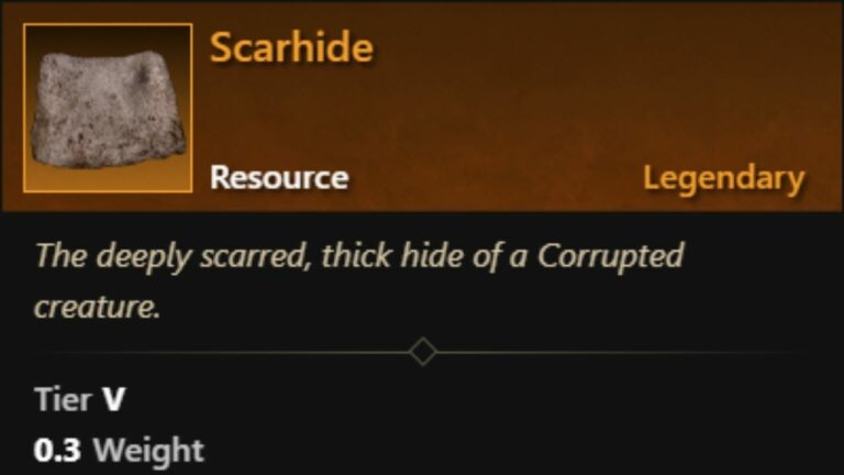 How to Get Scarhide and Smolderhide in New World