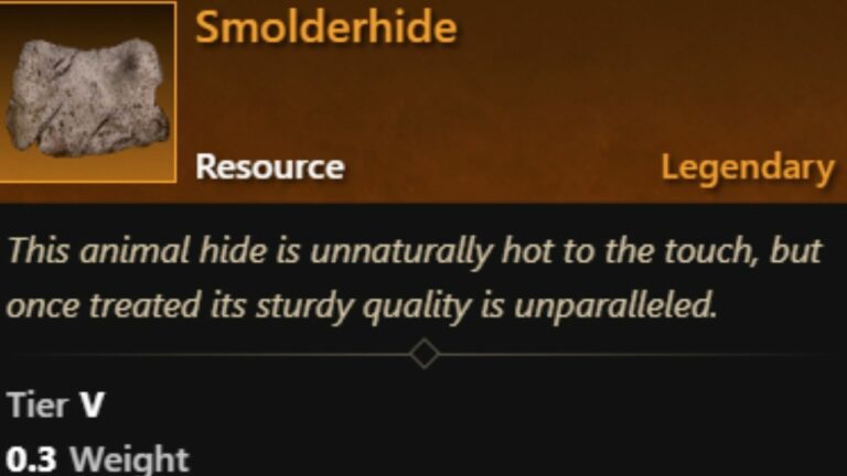 How to Get Scarhide and Smolderhide in New World