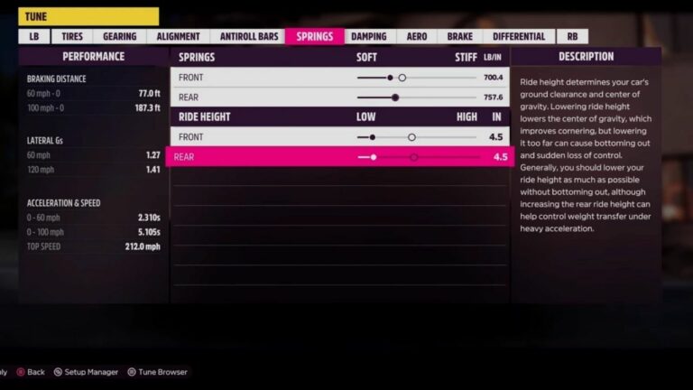 Guia básico de ajuste de carro do Forza Horizon 5! Como ajustar carros com eficiência