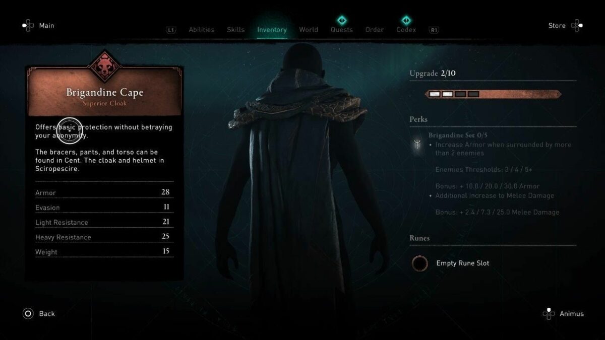 How to find Brigandine Armor Set in AC Valhalla?