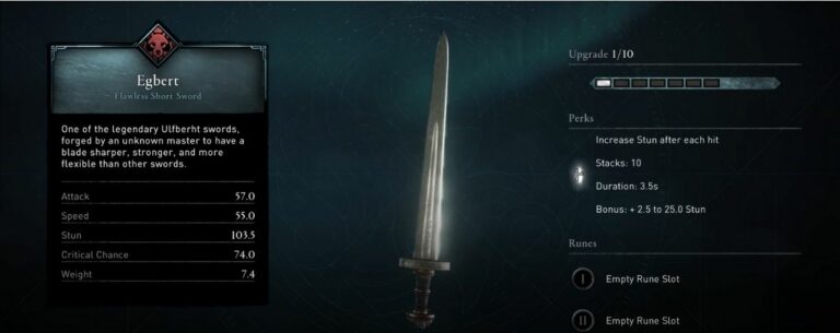 Todas las espadas de una mano en Assassin's Creed Valhalla y su ubicación