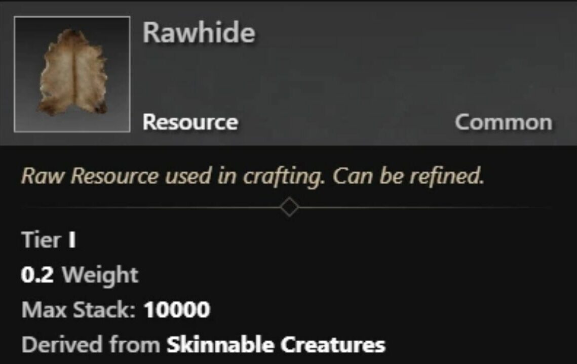Best Rawhide Farming Spots A New World Gathering Guide