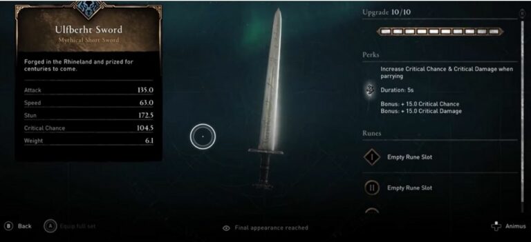 All One-Handed Swords in Assassin’s Creed Valhalla and their Location