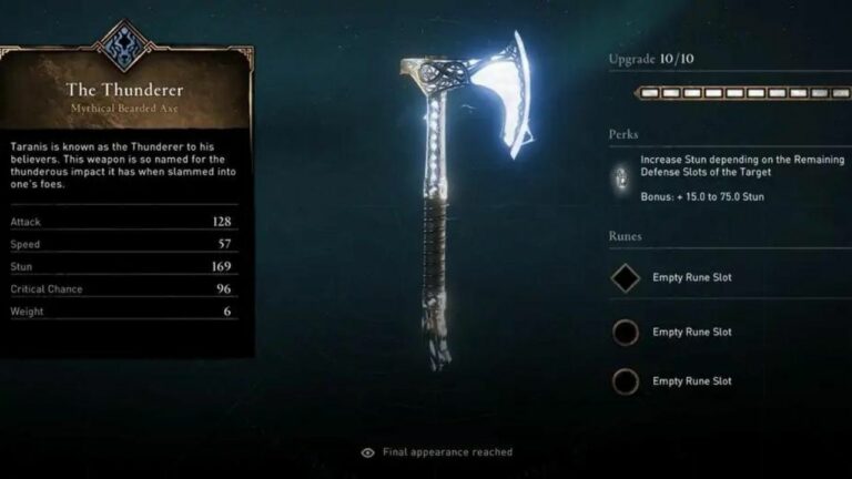 Obliterate Your Enemies with the Mythical Thunderer Ax in AC Valhalla