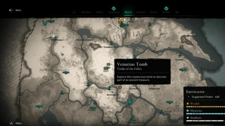 Location and Rewards of Tombs of the Fallen Quest: AC Valhalla Guide