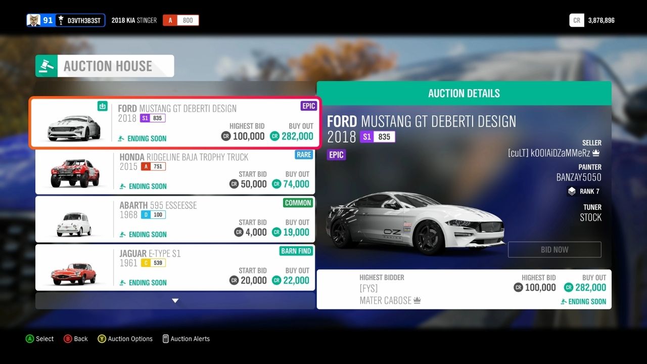 Forza Horizo​​n 5 オークション ハウス ガイド: 車を販売、購入、ギフトする方法は? カバー